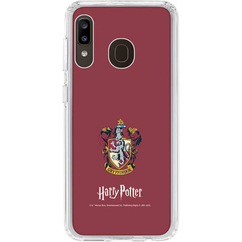 Wizarding World Harry Potter Gryffindor House Crest Galaxy A20 Clear Case